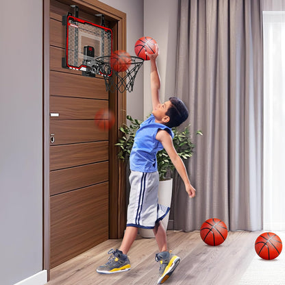Indoor Basketball Hoop with LED Light, Scoreboard
