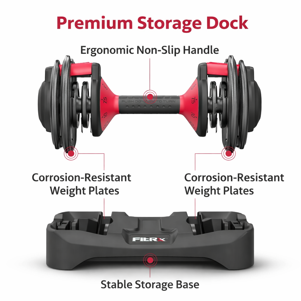 Adjustable Dumbbells, 25Lb