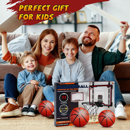 Indoor Basketball Hoop with LED Light, Scoreboard