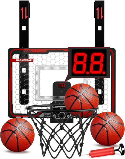 Indoor Basketball Hoop with LED Light, Scoreboard