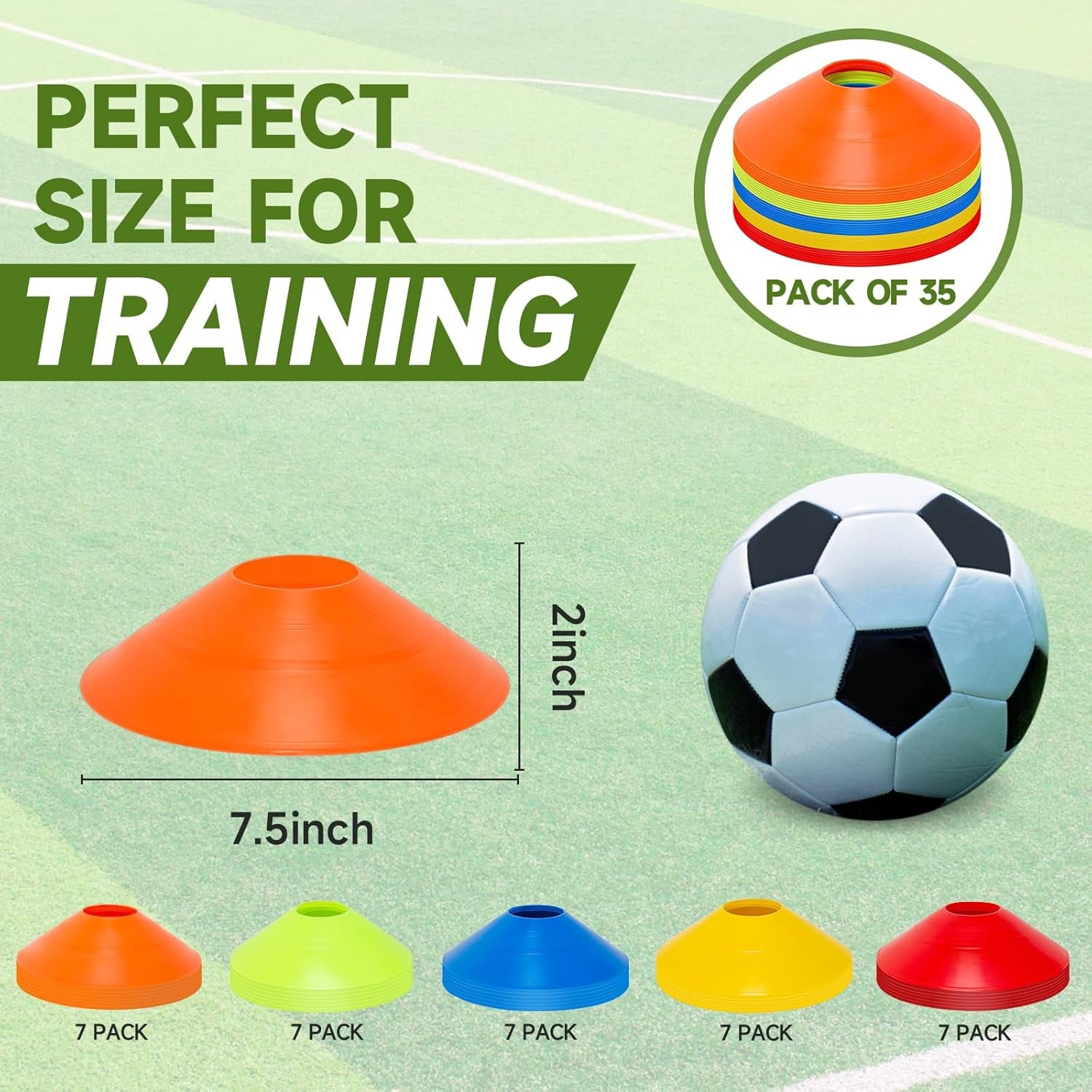35 PCS Cones for Training